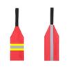 Kayak and Submarine Safety Red Flag with Reflective Strip - DIY Towing Warning Accessory
