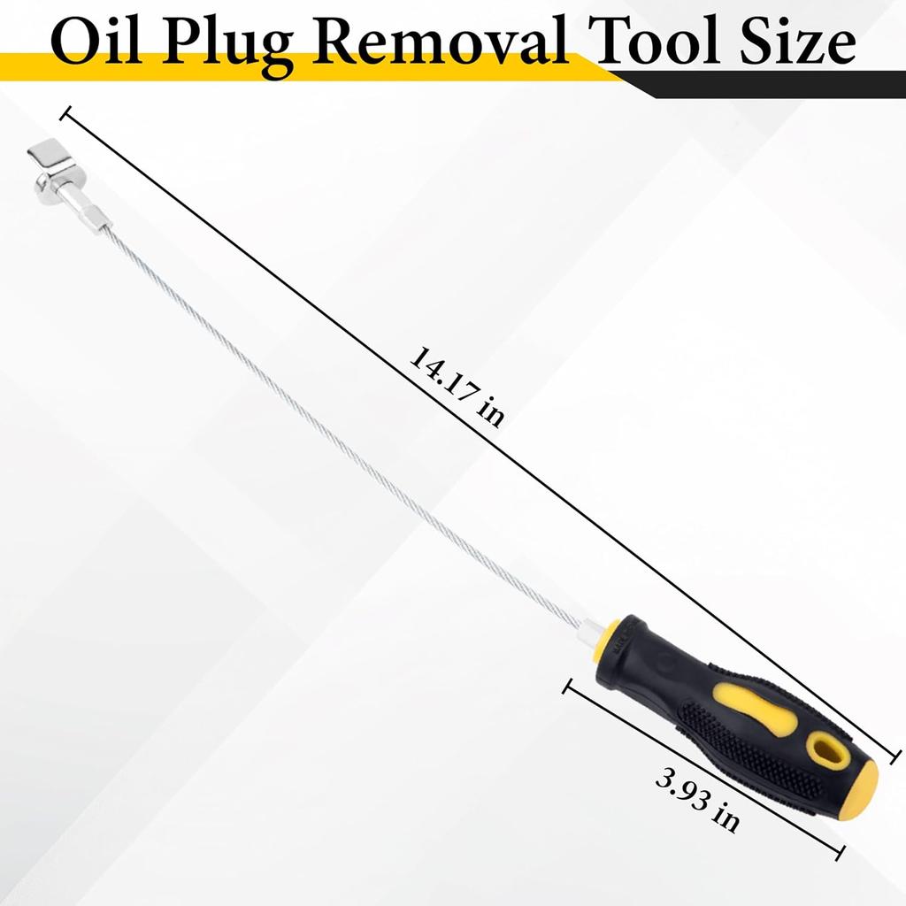Strong Magnetic Oil Drain Plug Remover Tool, Oil Drain Plug Remover Trument, Anti Scald Sump Plug Removal Tool, Universal Flexible Oil Plug Removal