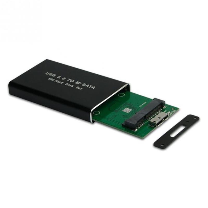 USB3.0 mSATA Drive Enclosure Tool Less External Hard Disk Drive Case For 22x30MM 22x42MM Drive Housing Case