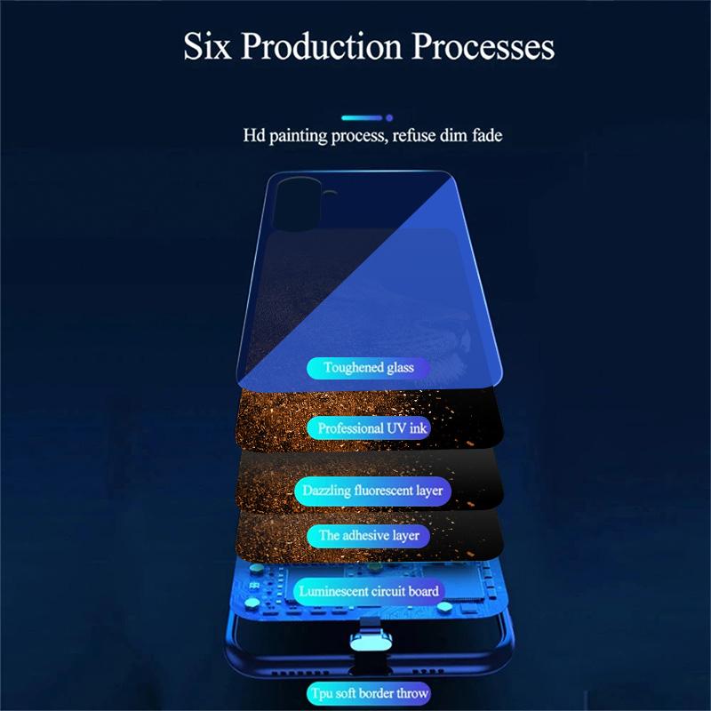For Samsung Galaxy A16 5G/A16 4G Case Call Flash Series Pattern Printing Tempered Glass+TPU Combo Phone Case