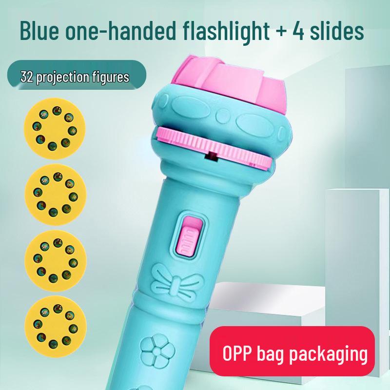 TikTok Kids' Multifunctional Flashlight: Dinosaur & Ocean Projection Toy