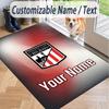 Custom Text Printed Rug Athletic Bilbao FC Non Slip Floor Carpet For Home Room Decor