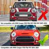 Silver Plated Headlight Ring Bezel Trim Surround Cover 51137300631 For Mini For Cooper F55 F56 F57 2014-