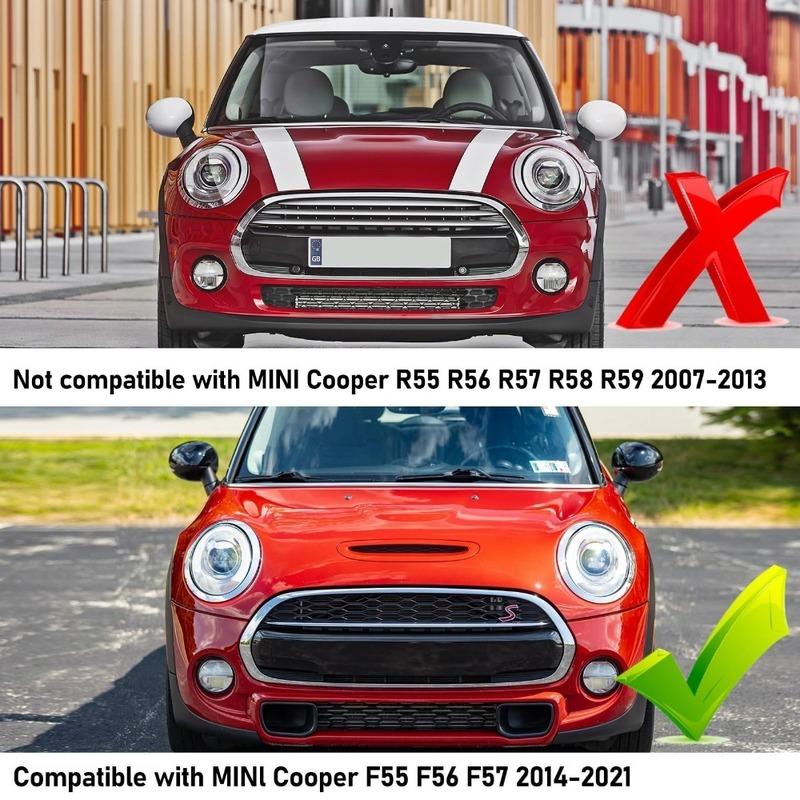 Silver Plated Headlight Ring Bezel Trim Surround Cover 51137300631 For Mini For Cooper F55 F56 F57 2014-