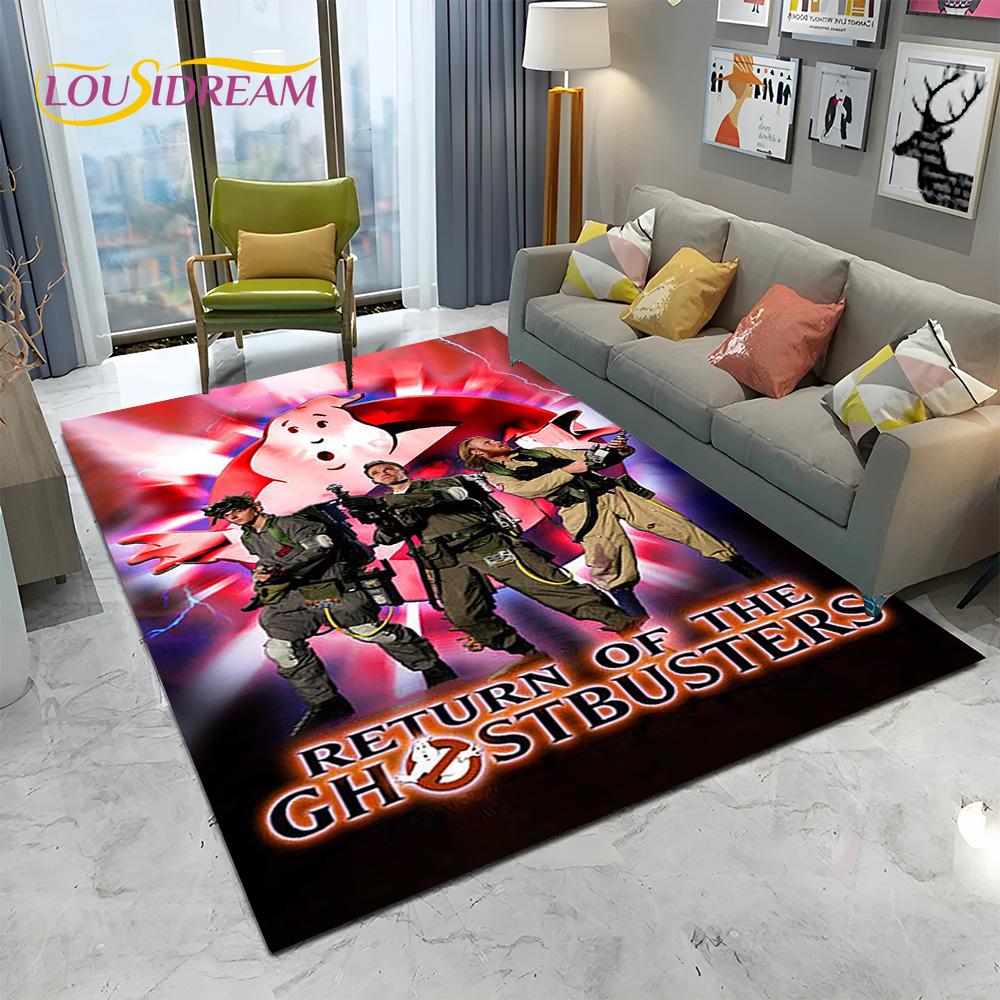 Horrorfilm G-Ghostbusters Cartoon Teppich für Zuhause Wohnzimmer Schlafzimmer Sofa Fußmatte Dekor, Kinder Teppich rutschfeste Bodenmatte