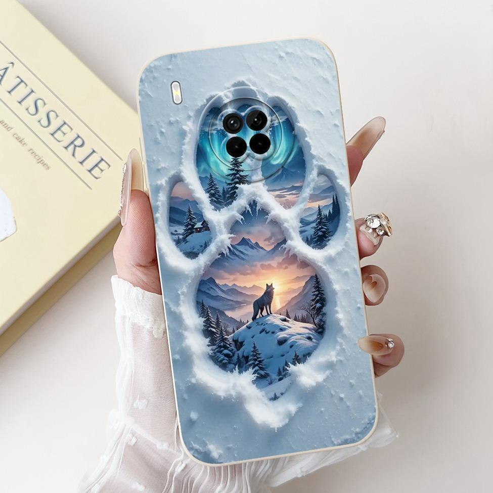 For Huawei Y9A Case Cover Luxury Fashion Flowers Kawaii Cute Cat Shockproof Phone Case For Huawei FRL-22 FRL-23 FRL-L22 FRL-L23