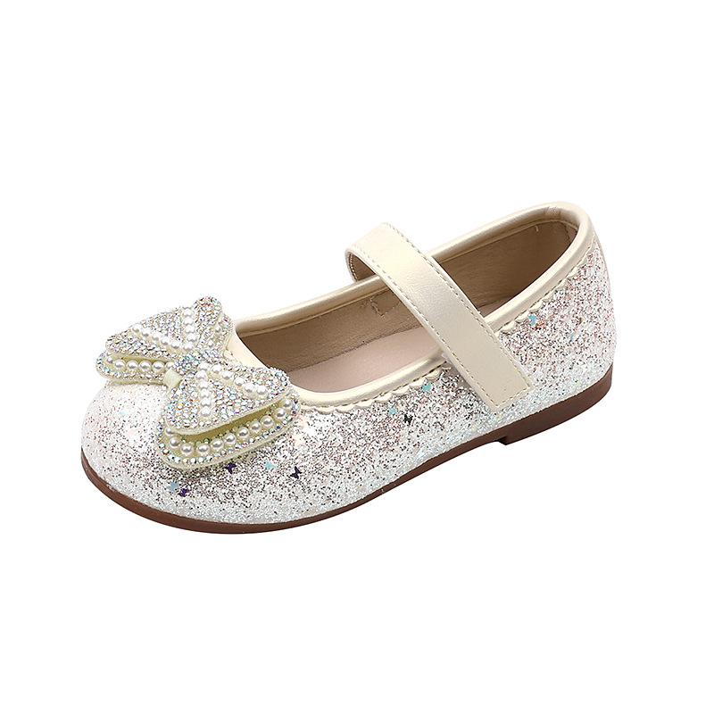 

Girl Dresses Casual Shoes Spring Autumn New Children Fashion Princess Leather Shoes Wedding Party Kids Ballet Flat Shoes 26