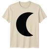 Minimalist Black Crescent Moon Silhouette T-Shirt Lunar