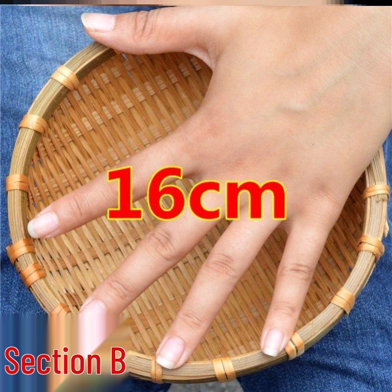 Ручная плетёная бамбуковая корзина: Сито в деревенском стиле для сушки чая и товаров