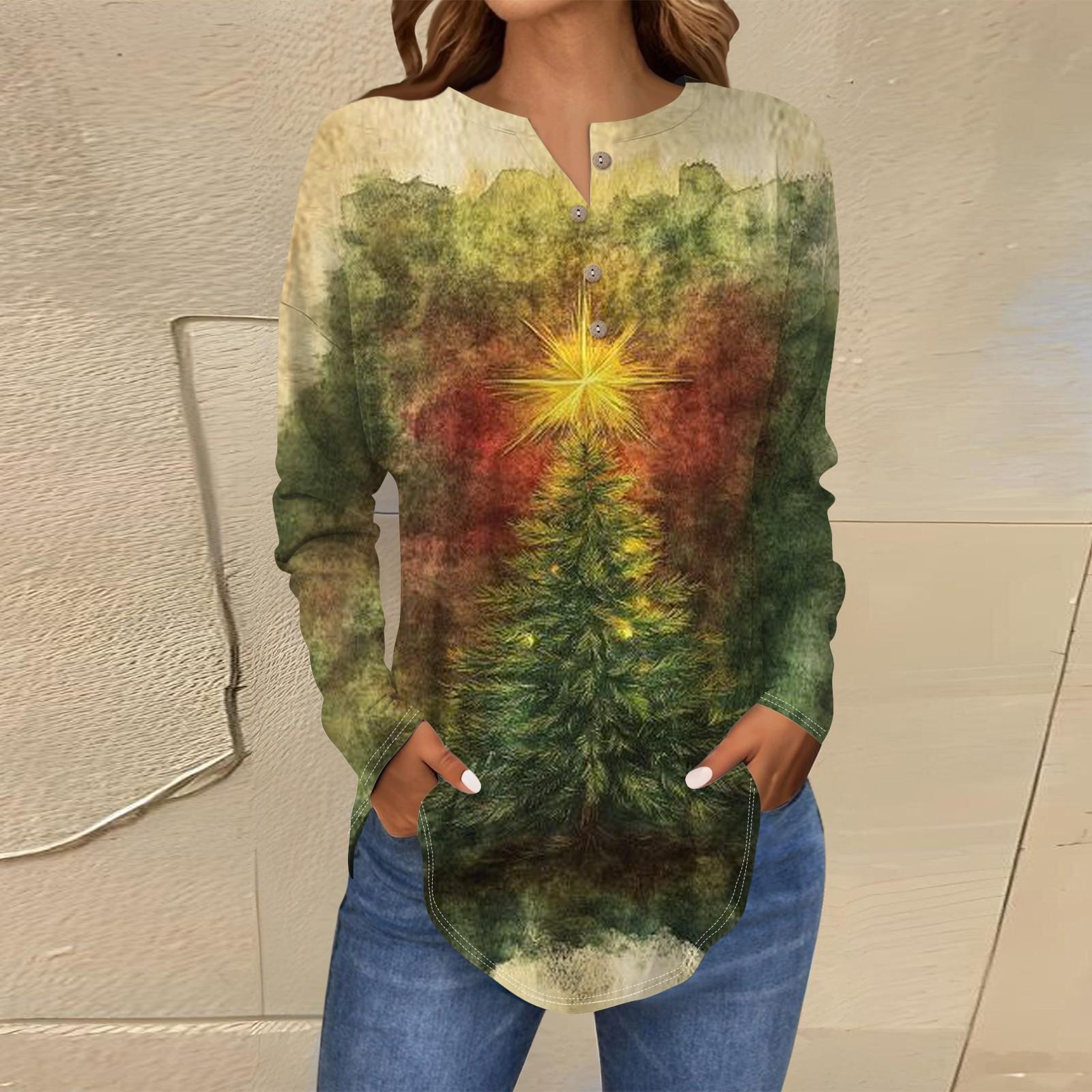 Футболки для женщин осень повседневные рубашки с длинным рукавом на пуговицах толстовка — фото 7