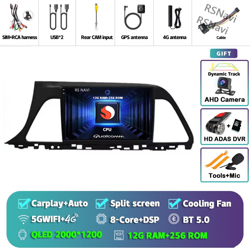 Android 14 Carplay Car Radio For Hyundai Sonata 9 2015 - 2018 Multimedia Video Player Navigation GPS Stereo 2Din Head Unit Auto