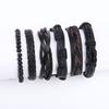 Punk Style Black Handmade Bracelets For Men Jewelry Accessories Gifts, Stylish Charming Men's Bracelets