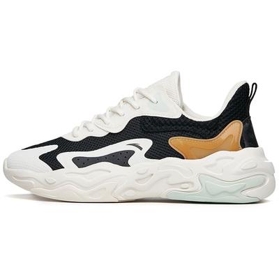 Zapatillas deportivas casuales de caña baja cómodas y transpirables de avance para hombre, zapatillas deportivas Negro Blanco 112228861-4