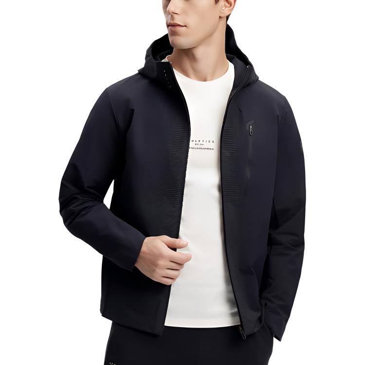 Fila Comfortable Lightweight Hooded Jacket Men Jackets Black A11M411708F-BK