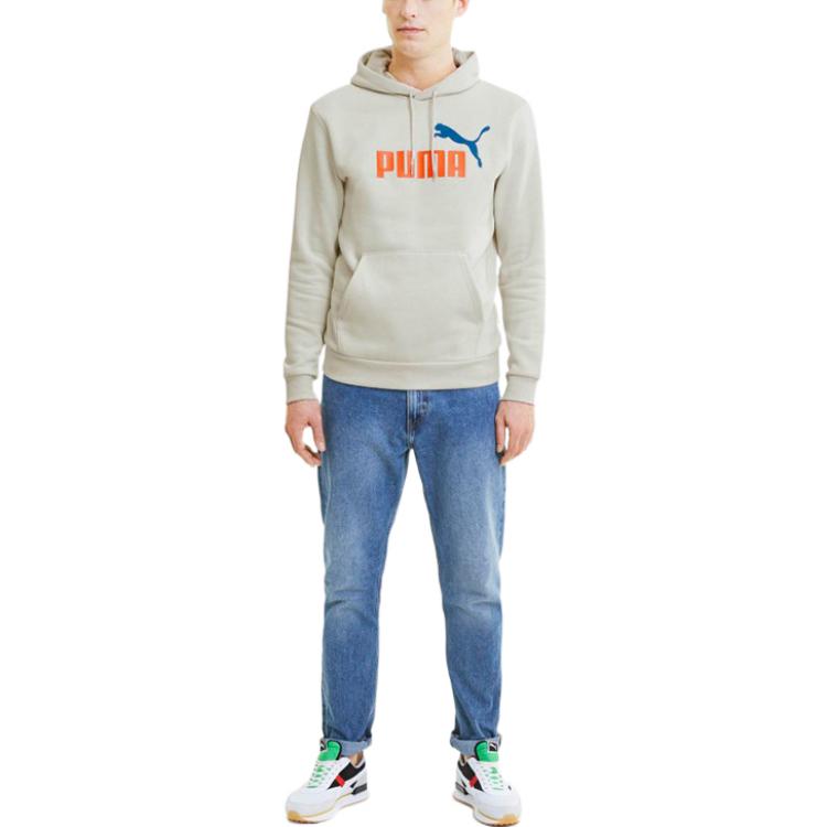Puma Sweatshirts Men's Gray Hooded Moderate Regular 599051-55