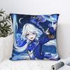 Furina Genshin Impact Game Pillowcase Double-Sided Printing Cushion Cover Decoration Throw Pillow Case Cover Home Square 40X40Cm