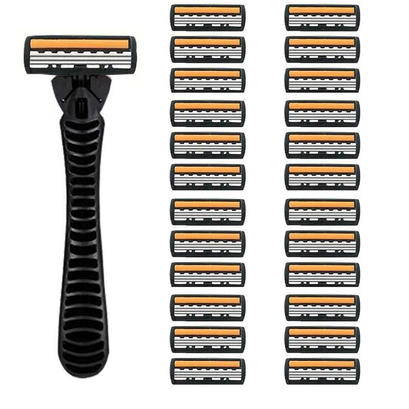 3-layer Stainless Steel Blade Men Razor Washable For Travel For Home Shaver Manual Shave Razors For Daily Face Care