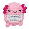Yarn Positive Crochet Axolotl Handmade Doll Uplifting Knitting Toy  for Girls Teens Friends