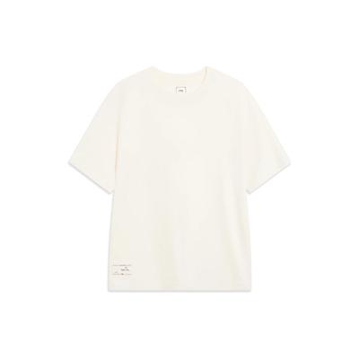 Camiseta de Manga Curta Antibacteriana Cor Pura Masculina Tops Off-White AHST187-13