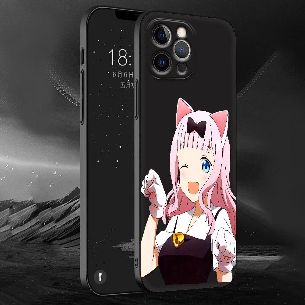 Kaguya Sama Love Is War Anime Phone Case For iPhone 11 12 13 14 Pro Max 7 8 Plus SE  X XR XS Luxury Shell Fujiwara Soft Cover