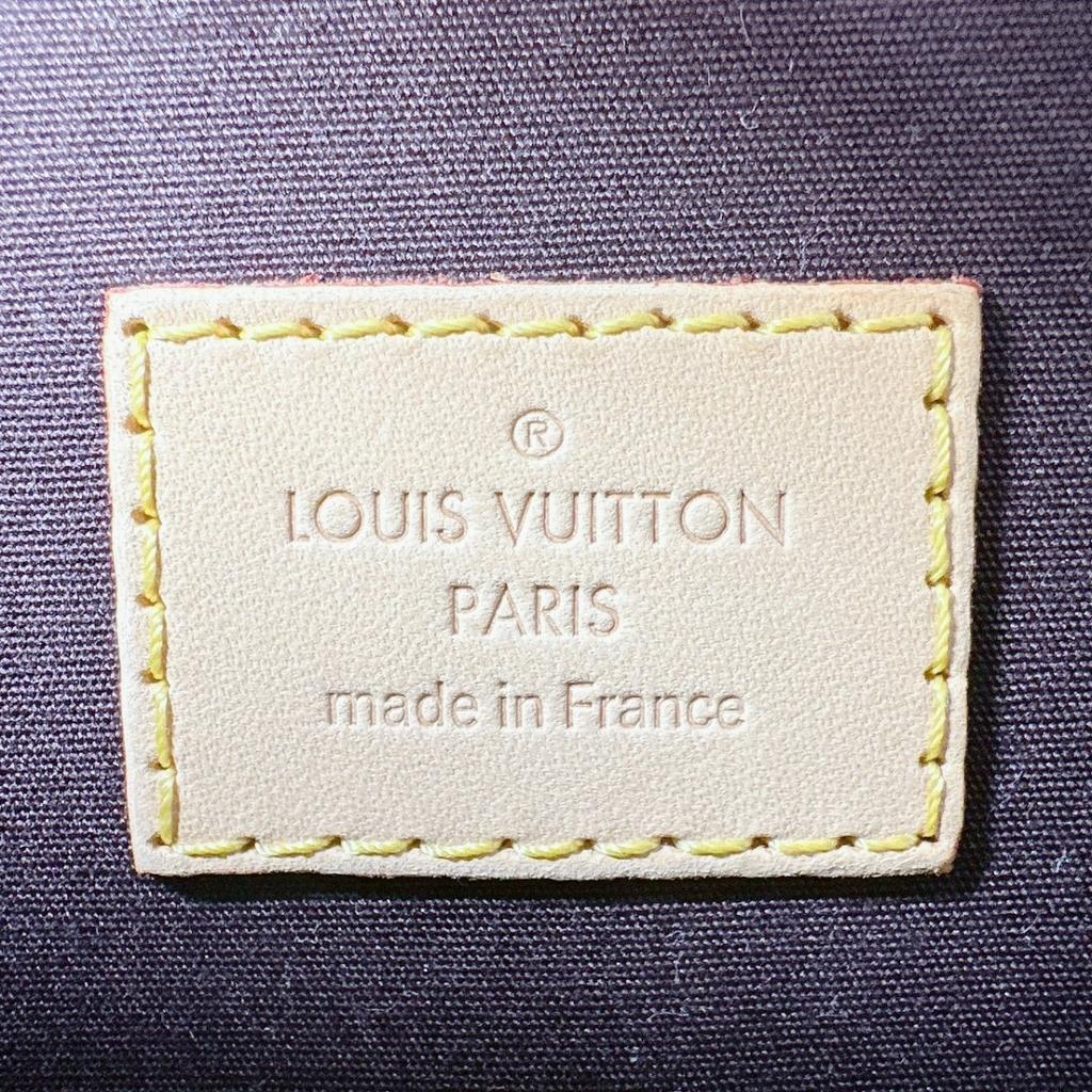 Louis Vuitton Vernis Alma PM El Çantası Monogram Vernis şarap kırmızısı Kadın M91611 Kullanılmış