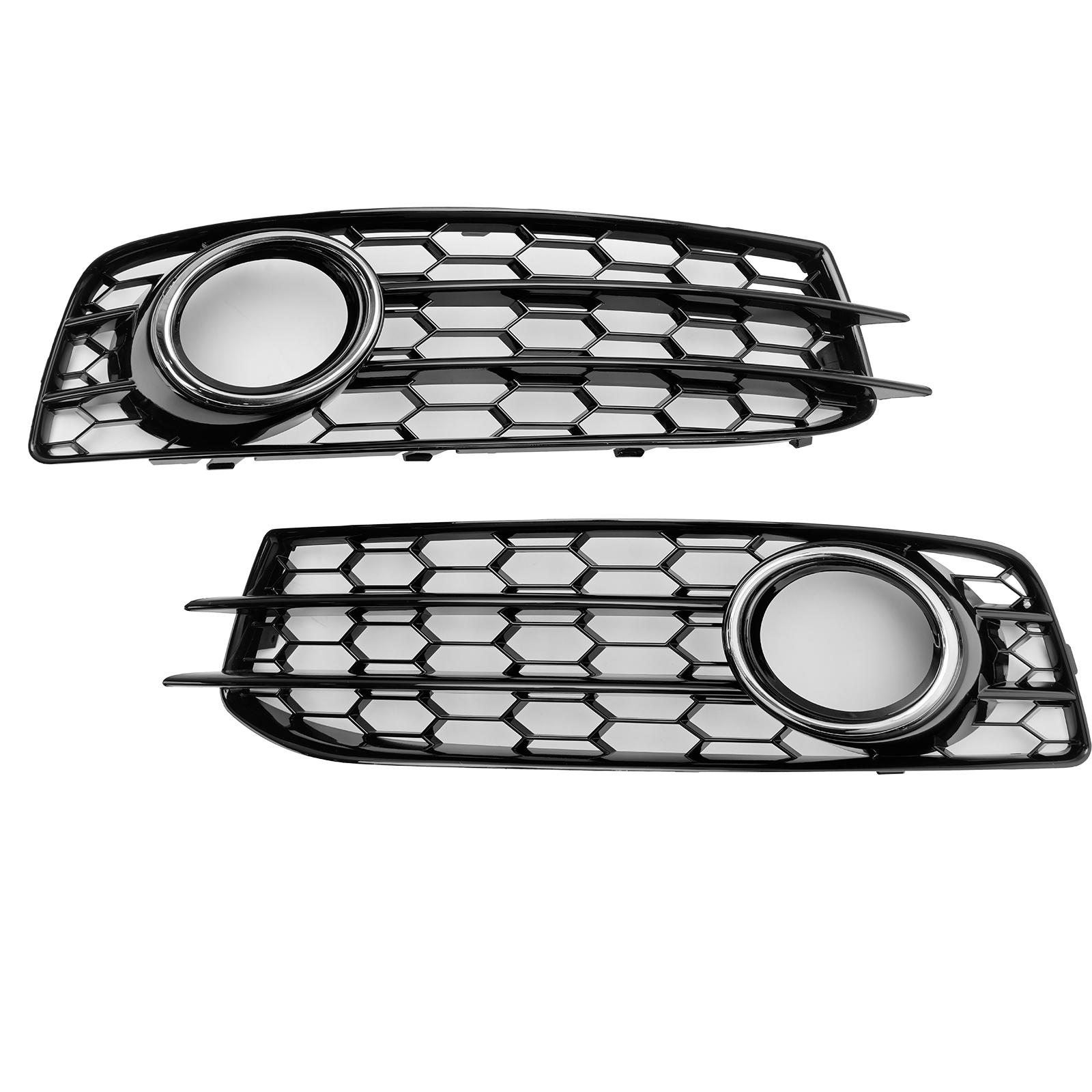 

8P0807682 8P0807681 8P0-807-682-K-T94 8P0-807-681-AF-T94 Передняя нижняя решетка бампера Крышка противотуманной фары для A3 S-Line S3 2009 2010 2011 2012 Honeycomb Chrome