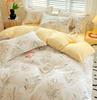 INS Double-sided Availability Pink Blue Cute Cat And Rabbit Bedding Set Duvet Cover Sheets With Pillowcases Full Size Bedroom