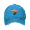 Scottish Highland Cow Beauty Baseball Cap Kids Hat Derby Hat Military Cap Unisex Womens Golf Clothing Unisexs