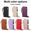 Crossbody Ringhouder Ritssluiting Kaartsleuven Portemonnee Lederen Hoesje Voor Samsung Galaxy S24 Ultra S23 FE S22 S21 Plus A55 A15 Portemonneehoes