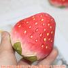 Strawberry Wood Carving Crafts  Handmade Cute Apple Wooden Carved Ornaments Home Office Desktop Creative Decoration