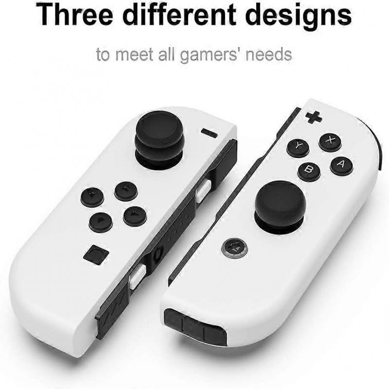3 Pairs (6 Pieces)-Blue+Yellow, Skin Thumb Grip Set, CQC and FPS, Joystick Cap, Analog Stick Cap for Nintendo Switch Joy-Con Controller and Switch OLE