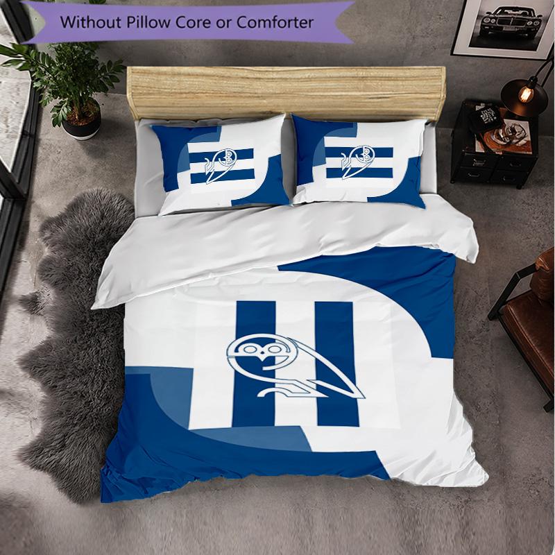 Sheffield Wednesday Football 3 Piece Bedding Set Soft Duvet Cover Set with Pillowcases Printed Bedroom Decor Set for Home