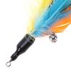 5pcs Chicken Feather Cat Stick Colorful Feather Funny Cat Stick Exquisite Portable Creative Fashion Replacement Pet Cat Supplies