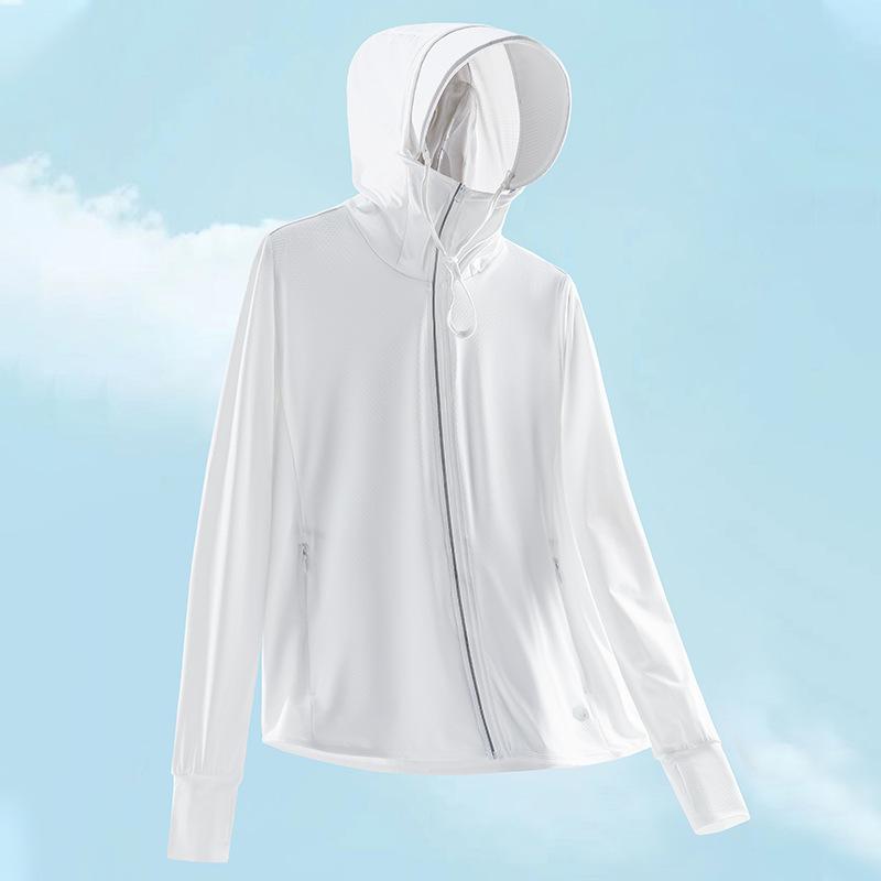 Summer Men's Sun Protection Clothing Ultra-thin Breathable Sun Protection Clothing Anti-ultraviolet Hooded Windbreaker Ice Silk Skin Clothing