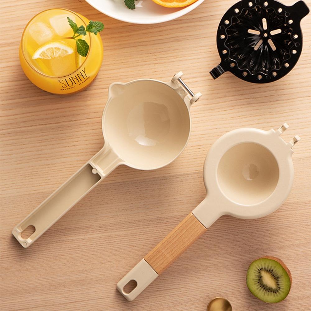 Ergonomic Design Manual Juicer Zinc Ally Wood Handle Fruit Press Juicer Lemon Squeezer Fresh Juice