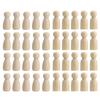 Wood Blank Handmade Puppets Wooden Peg Doll Wood Crafts Wedding Decoration Unpainted Figures