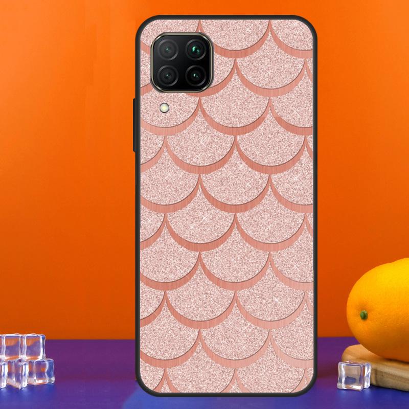 Watercolor Faux Mermaid Scales For Huawei Nova Y90 Y91 Y60 Y70 Y72 Y61 9 10 SE 12i 12s 11i 5T P60 Pro P20 P30 P40 Lite Case