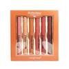 Velvet Matte Six-Piece Lipstick Set: Matte Finish, Highly Pigmented, Easy To Apply, and Doesn't Easily Transfer.
