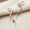 Kreative Kalt Tropfen Ohrringe Damen Schwalbe Vogel Temperament Zirkon Hängeohrringe Klassisch Orientalische Ästhetik Schmuck Geschenke