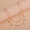 Crystal Fringed Pendant Multi-layer Personalized Stacked Chain Collarbone Chain