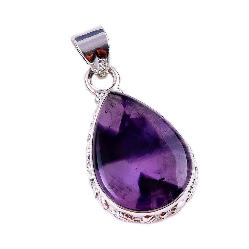 Natural Cacoxenite Gemstone 925 Solid Sterling Silver Jewelry Pendant 1.50" I0g73