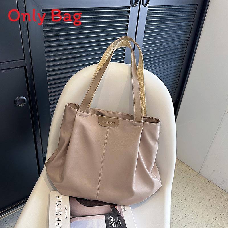 Korean Style Nylon Shoulder Bag For Shopping And Outings With Internal Pocket
