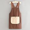 Stain-proof Household Work Apron Waterproof Dishwashing Cleaning Apron Suspender Work Dress  Baking