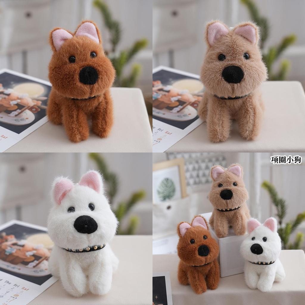 West Highland White Terrier Plush Toy With Pp Cotton Filling For Kids Gift