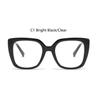 Black Square Glasses Frame Women Vintage Eyeglasses Myopia Nerd Optical Glasses Frame Spring Hinge Transparent Glasses Eyewear