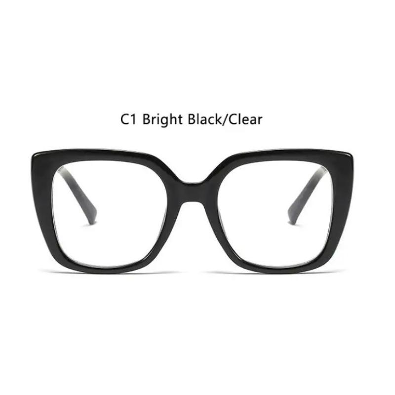 Black Square Glasses Frame Women Vintage Eyeglasses Myopia Nerd Optical Glasses Frame Spring Hinge Transparent Glasses Eyewear