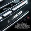 For Hyundai Car Emblem Wiper Stickers Decor Decals Accessories N Line Sonata Azera Coupe SantaFe Genesis Accent Creta AA3