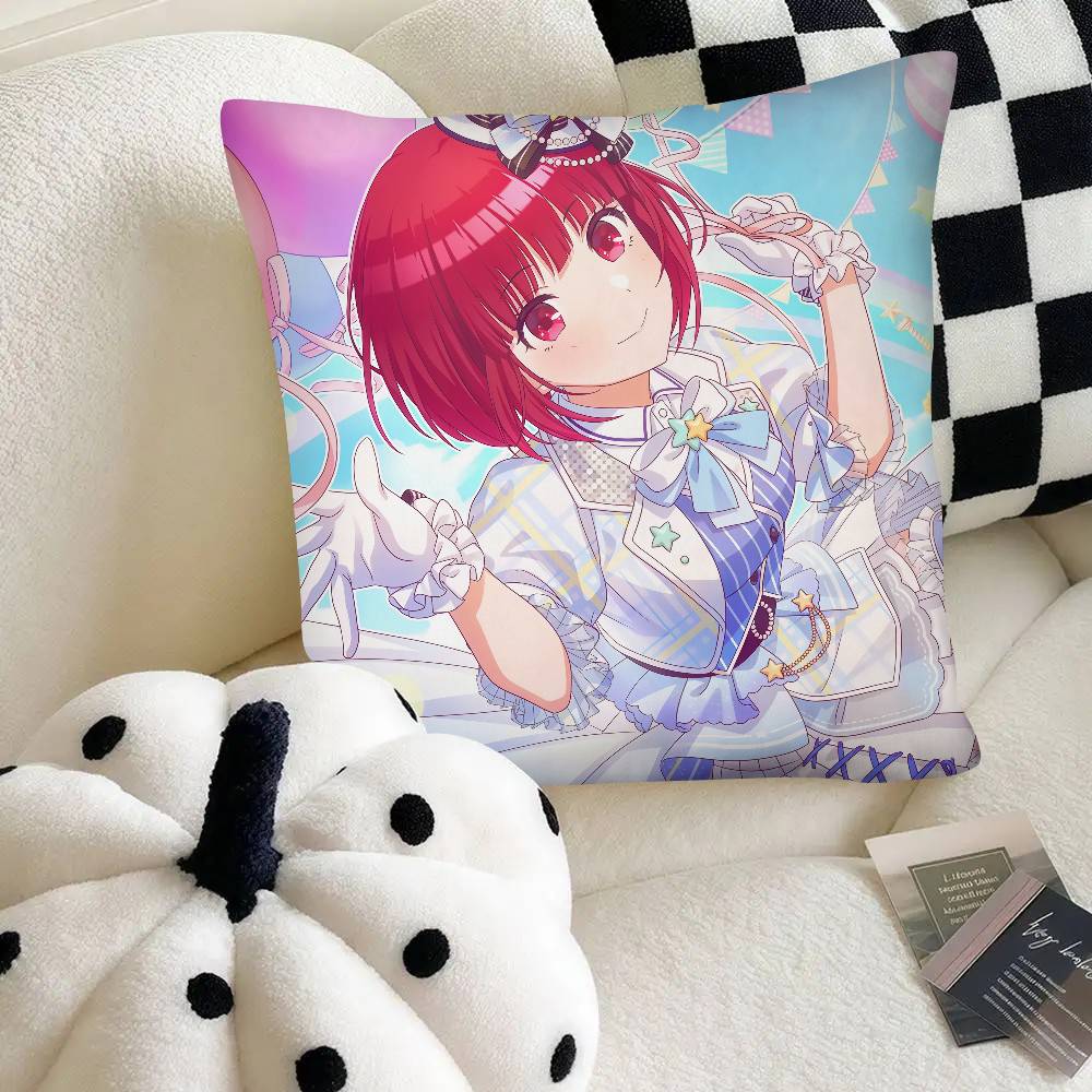 Anime Arima Kana Pillow Case Fashion Square Pillowcase Bedroom Sofa Room Ins Decoration Leisure