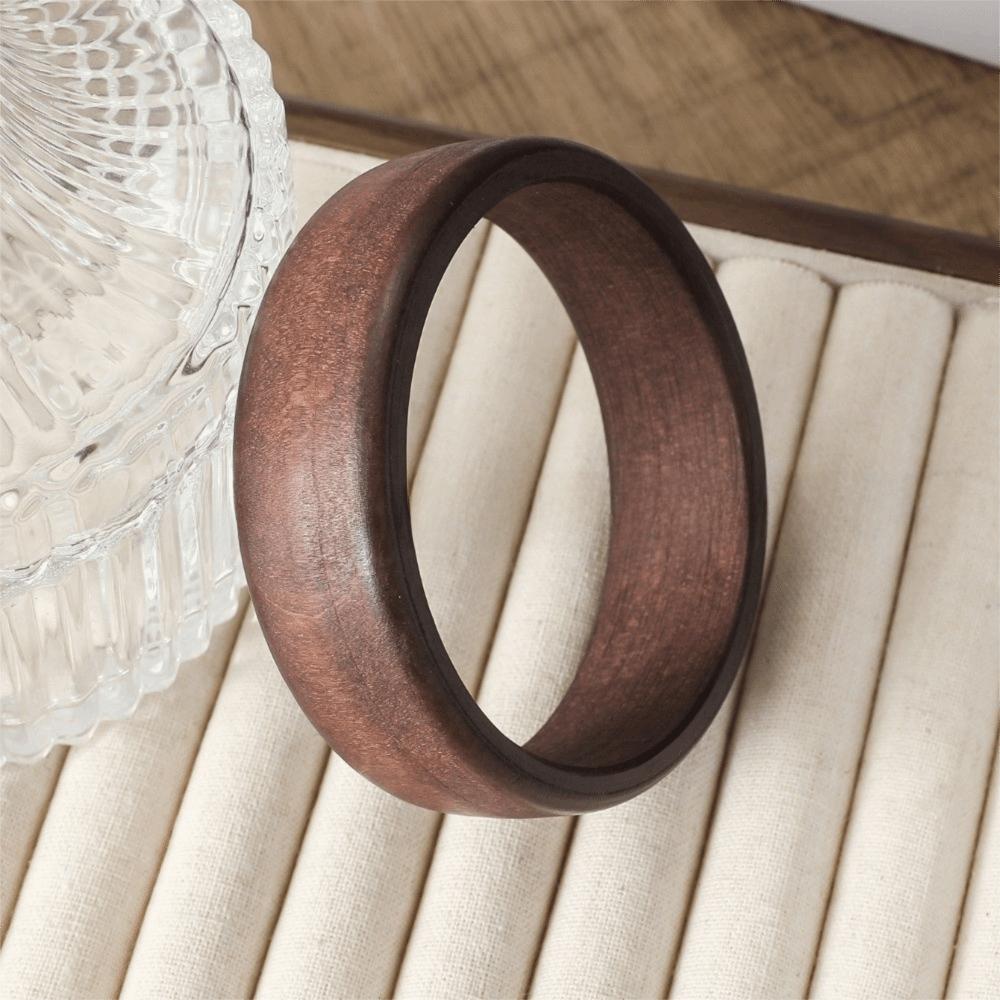 Round Wooden Bangles Ethnic Style Women Bangles Vintage Square Bracelets  Gifts