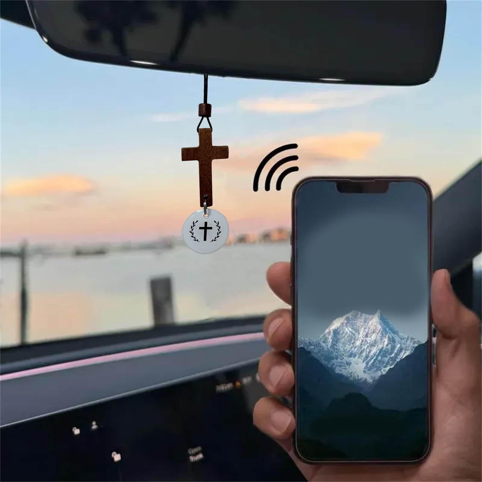 Car Rearview Ornament – Inspirational Hanging Decoration With Pendant For Car Interior Daily Raccoon Ornament Glass One Size
